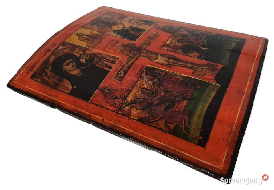 Ikona czteropolowa Jezus Chrystus Ukrzyżowany Warszawa