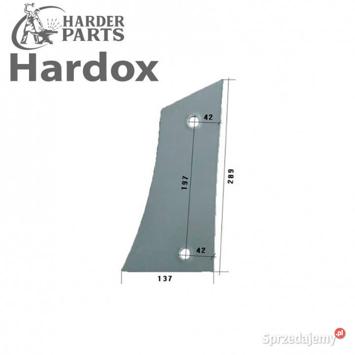 Pierś HARDOX 3450499L WS2KL części do pługa Suwałki