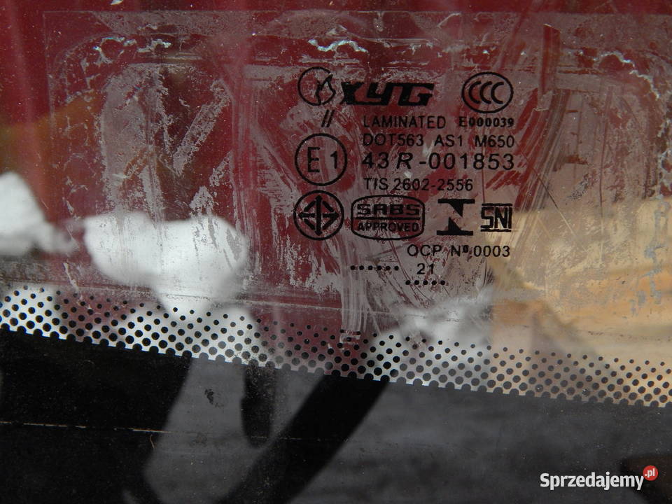 SZYBA CZOŁOWA PRZEDNIA PEUGEOT 1007 20042009 mazowieckie sprzedam