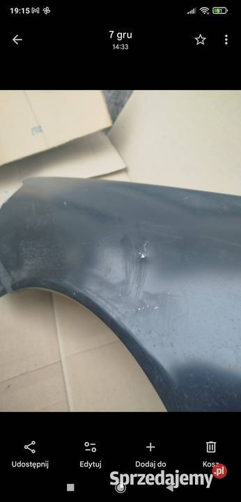 Fiat uno MK1 błotnik lewy przód osobowe Ryn