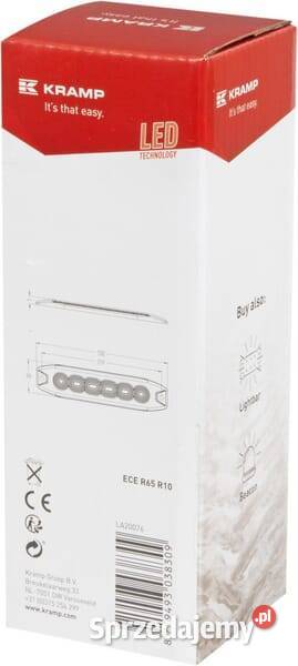 Lampa ostrzegawcza bursztynowa 6 LED LA20076 Kamionna