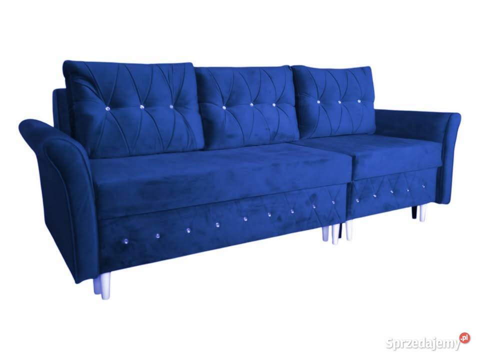 Narożnik rozkładana 2w1 Sofa Glamour pojemnik Narożniki