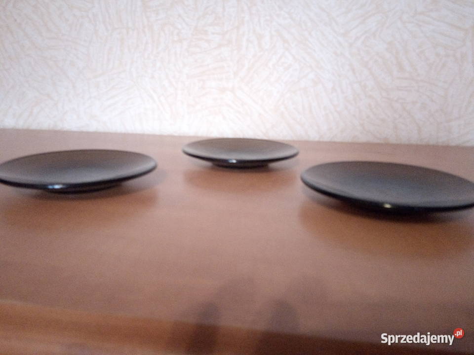 Spodki Talerzyki Brązowe Szkło Duralex 3