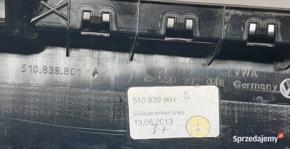 LISTWA DRZWI LEWA VW GOLF VII SPORTSVAN osobowe Karoseria dolnośląskie Mielęcin