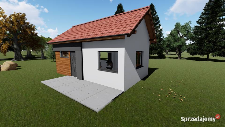 Projekt domu ZG36 na zgłoszenie 5 m ROD Sosnowiec