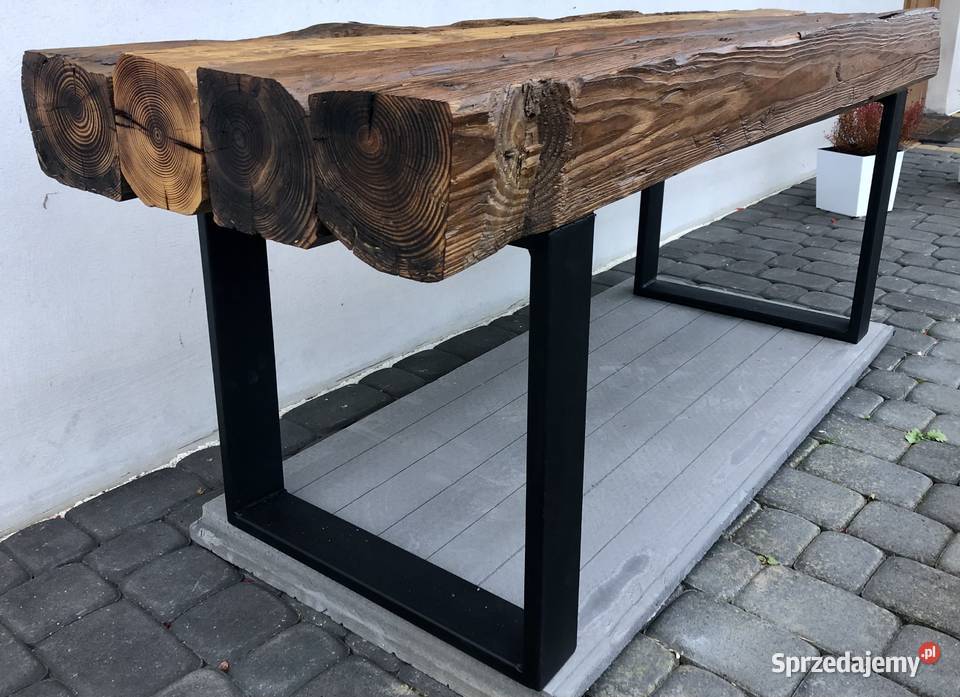 Stolik kawowy stare bale reczna robota loft sprzedam