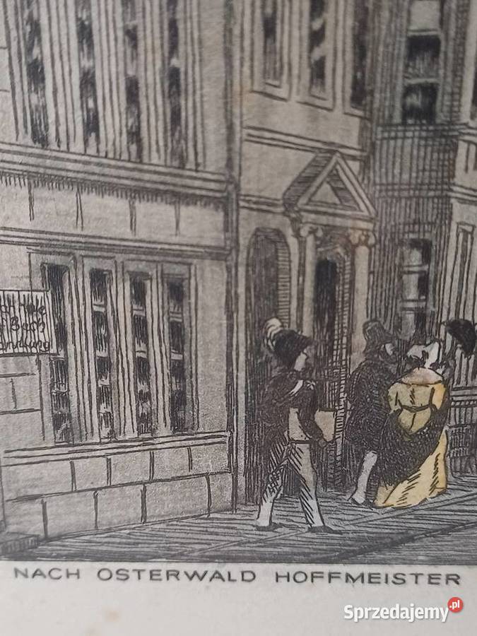 vintage oryginalna akwaforta Nowy Targ sprzedam