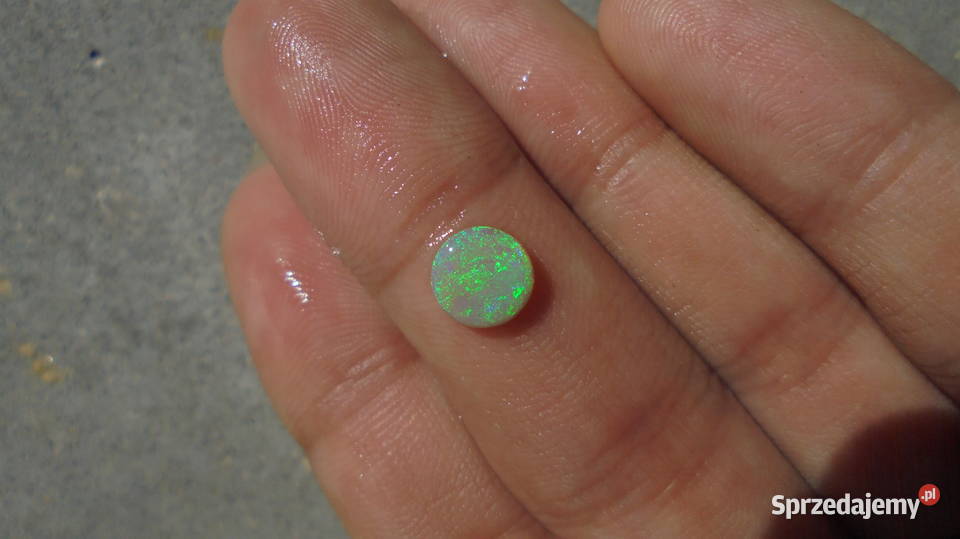 okrągły zielony nat opal australijski mazowieckie Warszawa