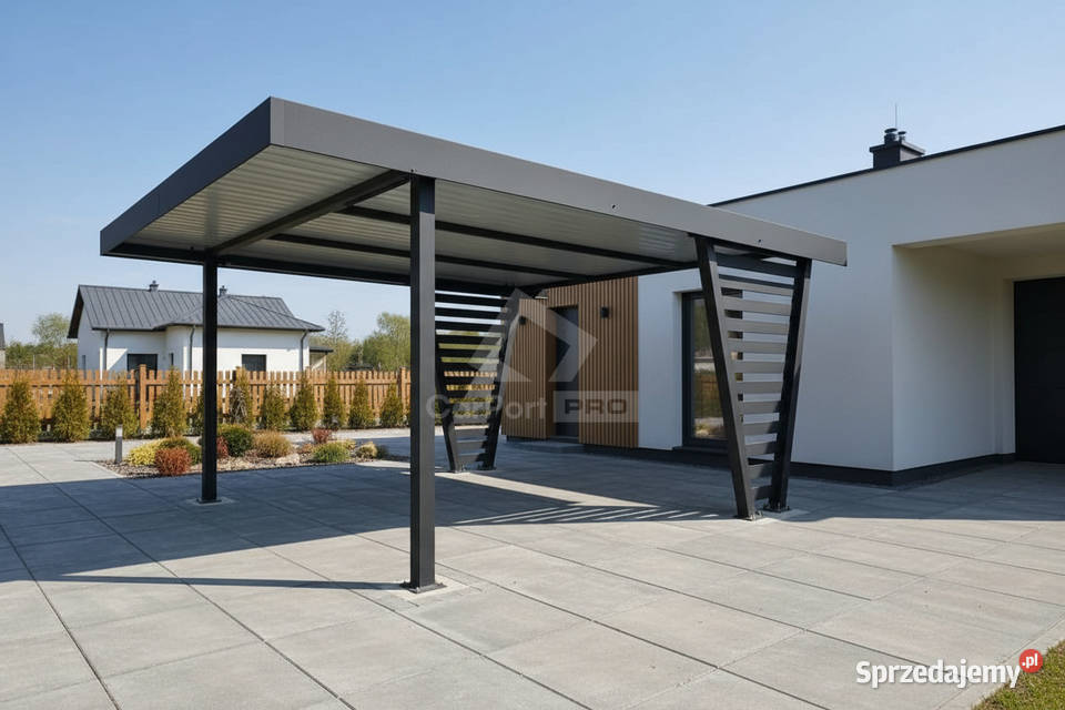 Carport V PREMIUM 4x5m Wypełnienie panelami Białogard