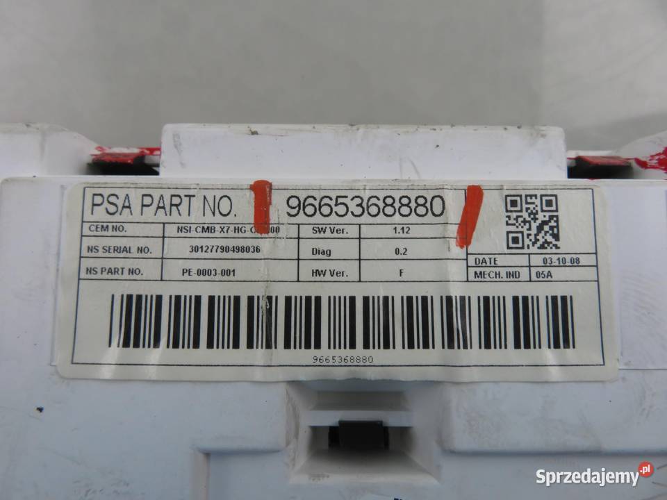 LICZNIK CITROEN C5 III 30 9665368880 Liczniki i zegary sprzedam