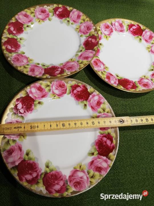 Talerzyki deserowe lata 19051931 Beyer Bock Porcelana i szkło Gorlice