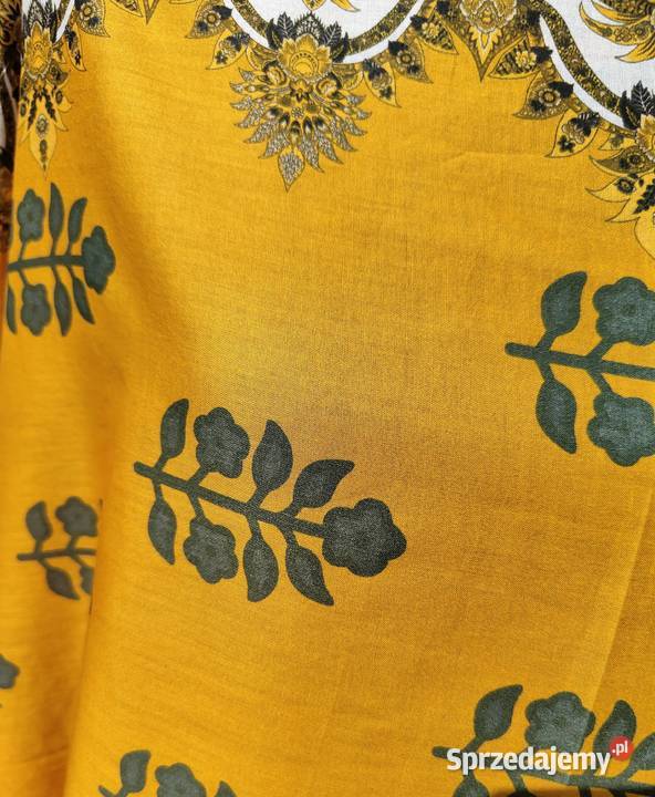 Dupatta wielka chusta bawełniana etno