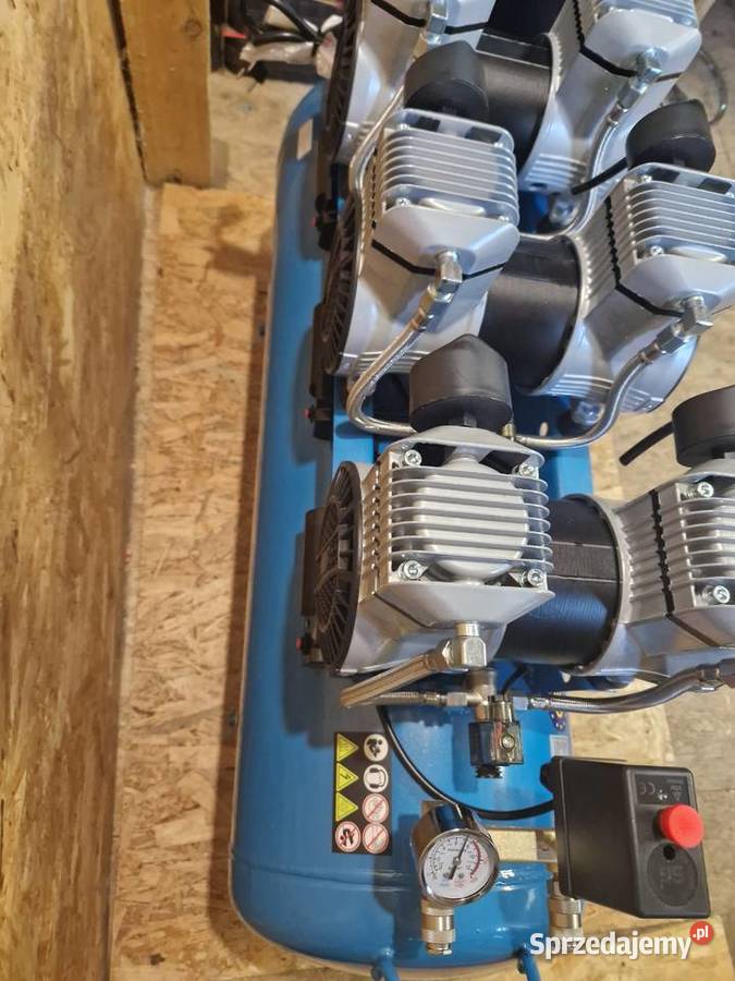 Kompresor bezolejowy 6 tłokowy mocny cichy 160L Kompresory Głogowa sprzedam