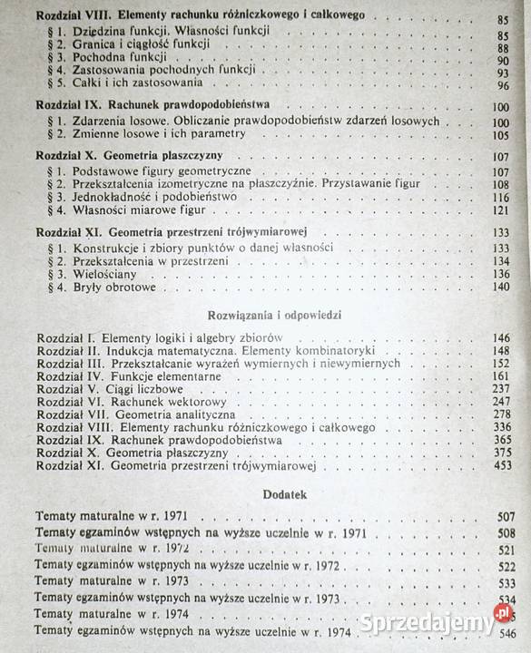 Zbiór zadań z matematyki Bogusław Gdowski Edmund Rok wydania 1974 Chełm