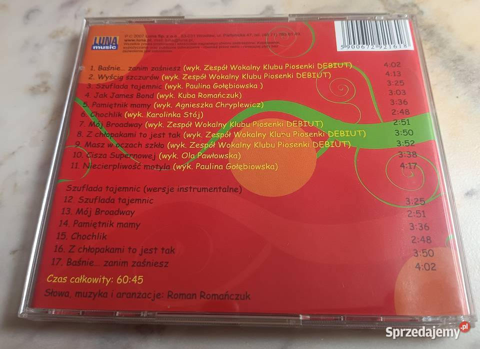 Klub piosenki Debiut Szuflada Tajemnic CD Płyty i kasety małopolskie Zbylitowska Góra