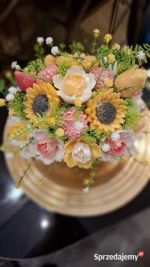 Bukiet z mydła glicerynowego na prezent Rękodzieło sprzedam