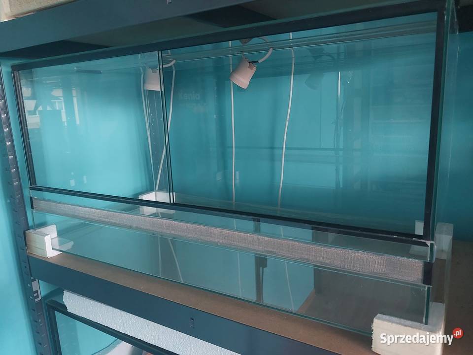 Terrarium szklane 80x40x40 z oprawkami Reda