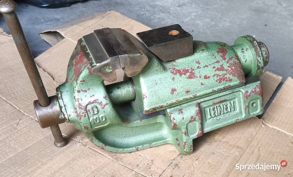 Imadło ślusarskie LEINEN D100 100 mm solidne Narzędzia ręczne Chojnice