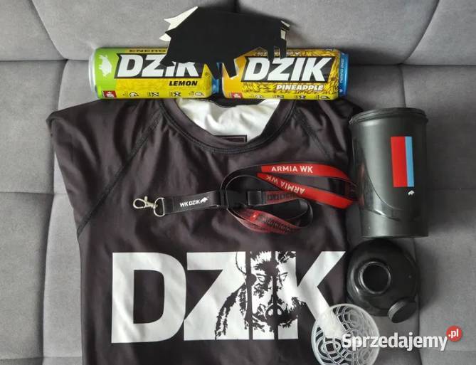 Zestaw WK dzik Koszulka WK dodatki Shaker smycz Odzież sportowa Moda i Styl