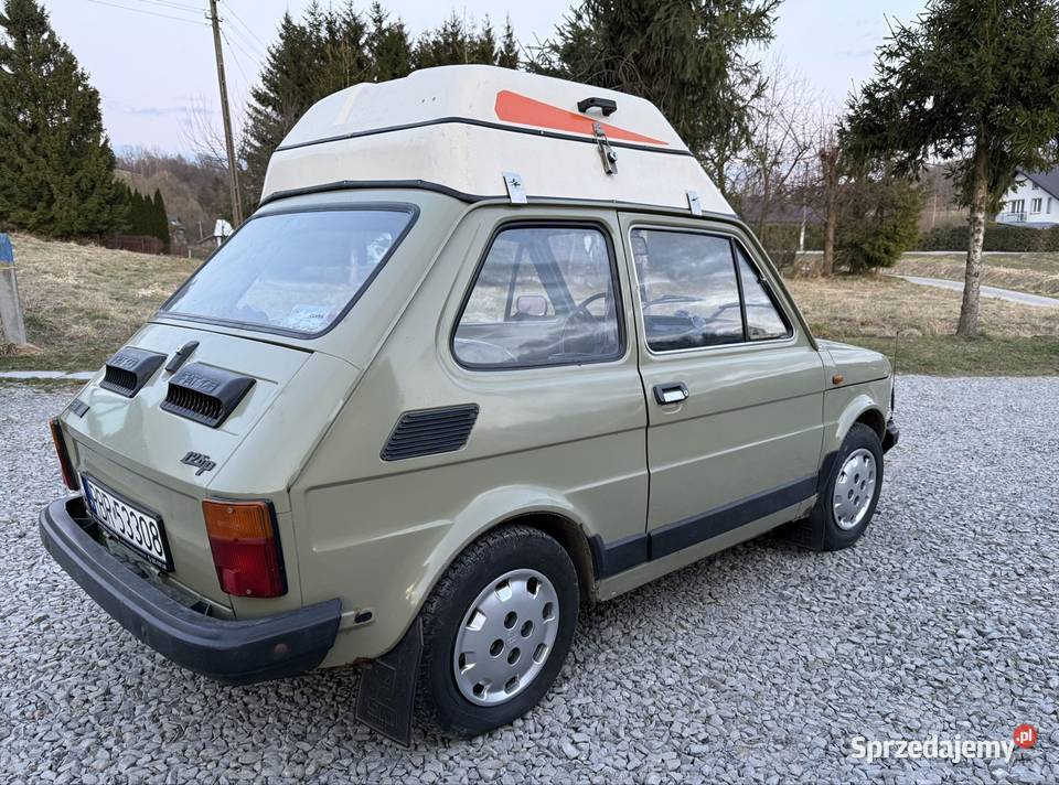 Fiat 126P 650E kapliczka bagażnik dachowy manualna Motoryzacja Domaradz
