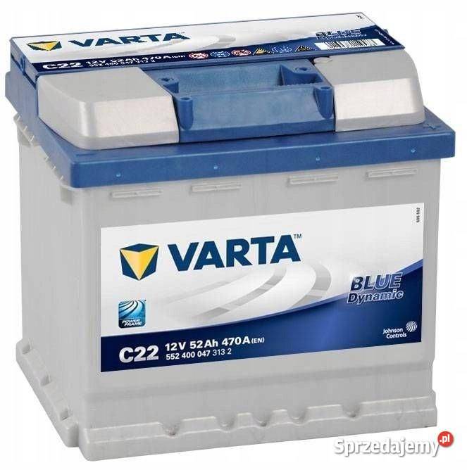 Akumulator Varta BlueDynamic C22 52Ah 470a Włocławek