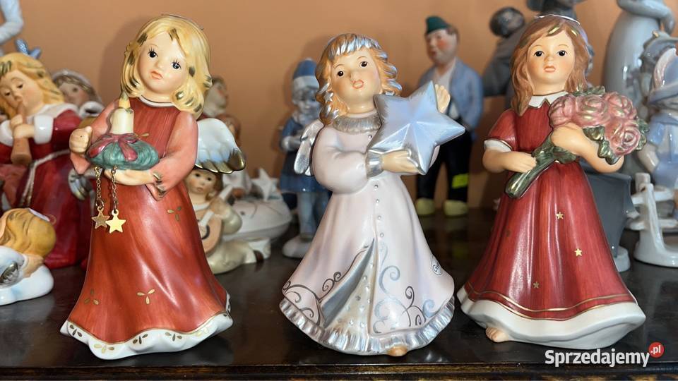 Figurka Aniołek ze świeczką Annual Engel Goebel Porcelana i szkło Gdańsk