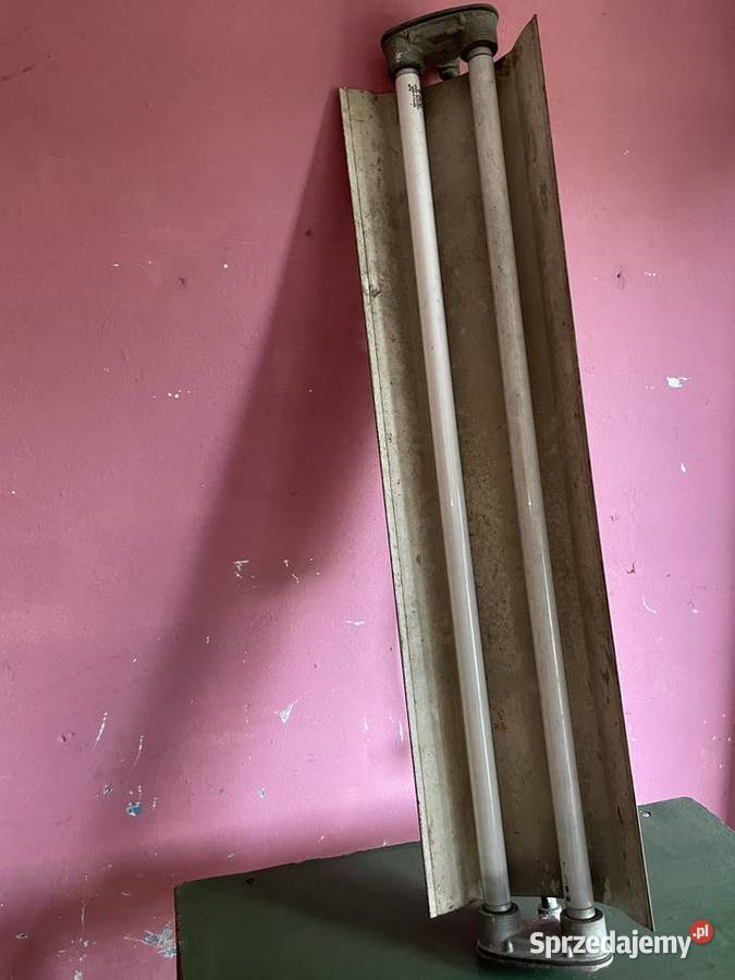 Lampa przemysłowa PRL loft design vintage śląskie Pilica