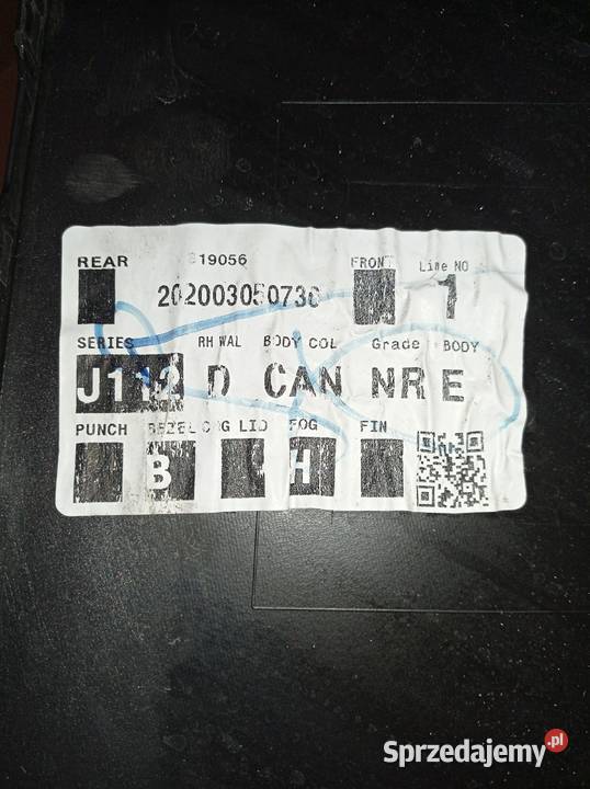 ZDERZAK TYŁ NISSAN QASHQAI J112 TYLNY 2020 Zderzaki Czeladź