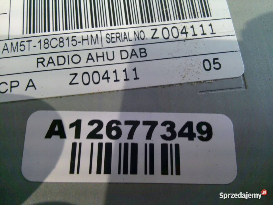 FORD FIESTA MK7 VII 09r radio CD AM5T18C815HM Kielce