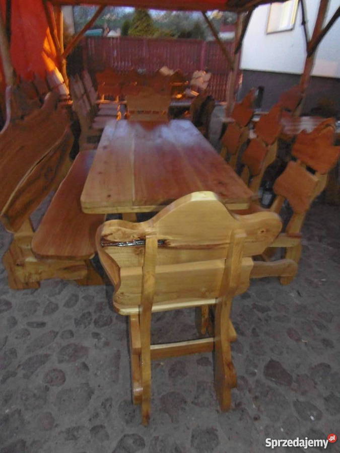 Meble ogrodowe z akacji Grotniki