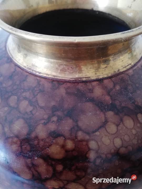 Mosiężny wazon Antyki