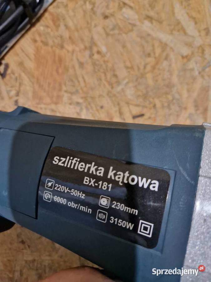 Szlifierka kątowa Bokser 3150 W 230 V tarcza 230 wielkopolskie Głogowa