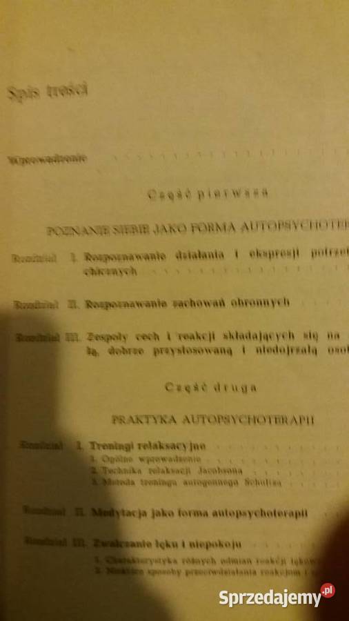 Autopsychoterapia Siek książki unikatowe Warszawa