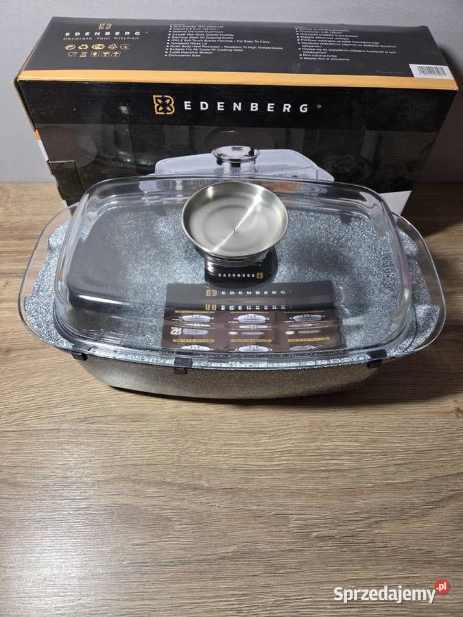 Brytfanna Edenberg EB8007 55 l 32 z pokrywą Drwalew