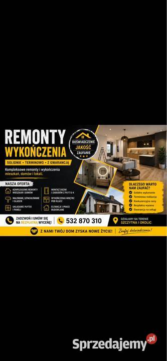 Remonty wykończenia Szczytno