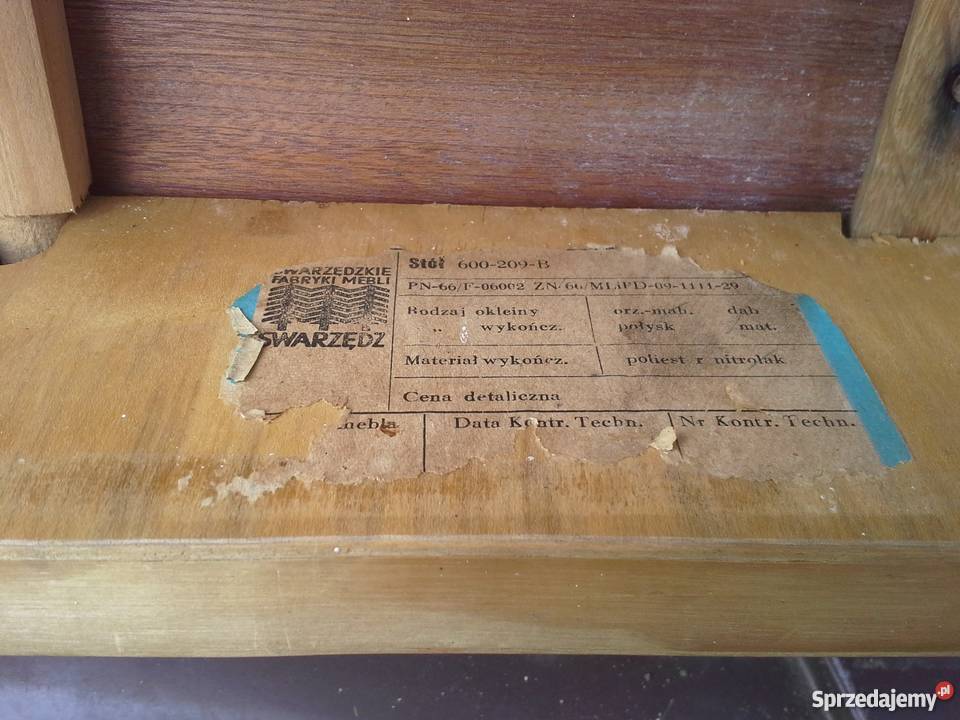 Stylowy stół bez kantów ew wymiana bonus sprzedam