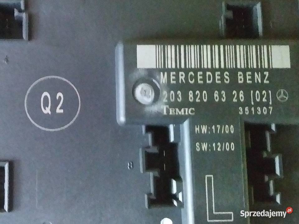 Moduł drzwi przednich Mercedes Benz coupe W203 kujawsko-pomorskie Posługowo