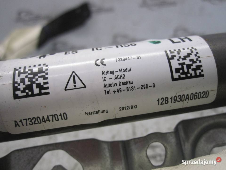 Mini Cooper R56 12r Kurtyna AIRBAG lewa 7320447 osobowe Kielce