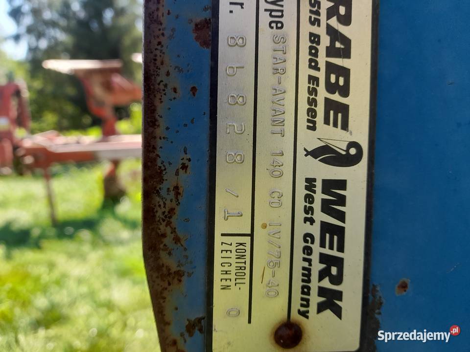 Pług rabewerk obrotowy 4 skibowy zabezpieczenia nieuszkodzony Gryfów Śląski