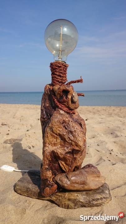 LAMPY Z DREWNA Z MORZA Gdańsk