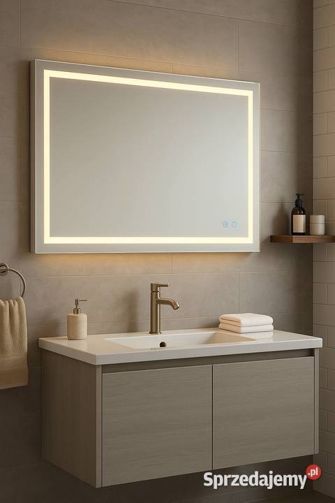 Nowoczesne lustro LED do łazienki KLEANKIN