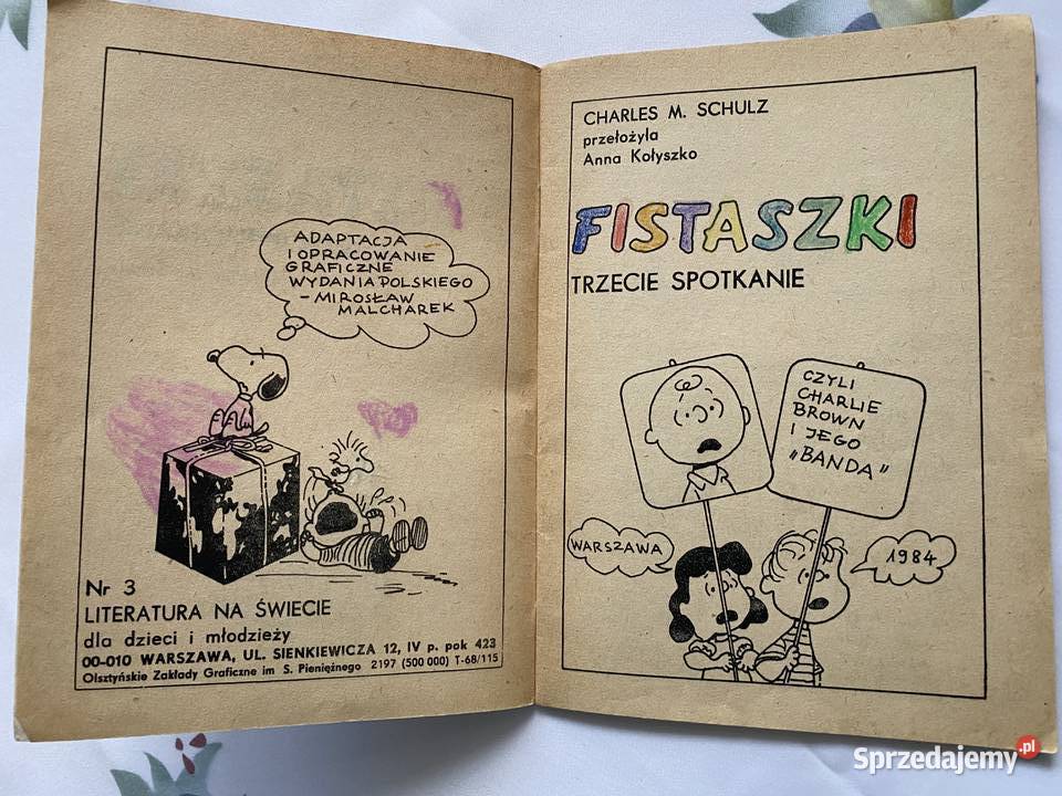 Fistaszkitrzecie spotkaniekomiks Lublin sprzedam