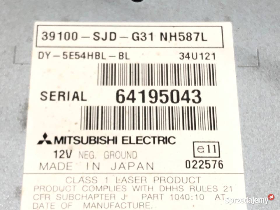 RADIO HONDA FRV 39100 ODTWARZACZ MULTIMEDIA