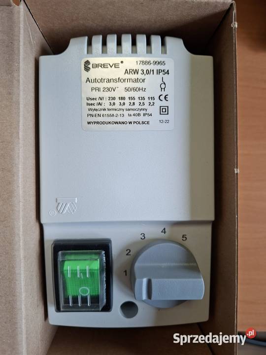 Regulator prędkości obrotowej 1fazowy ARW 301 Kłoczew