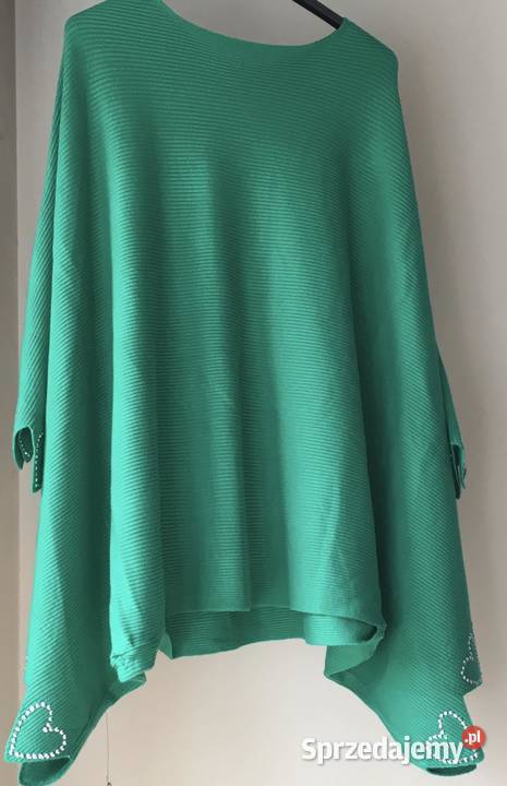 Bluzka dzianina z rękawem szerokim serca różne Warszawa sprzedam