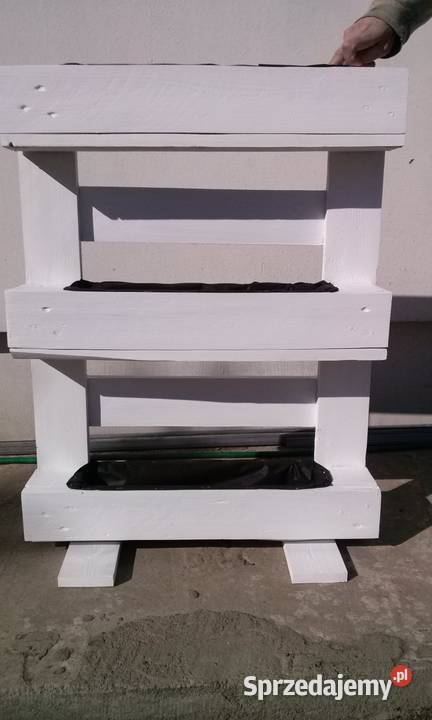 Kwietnik z palety na kwiaty rozsadę zioła 5 Tarnobrzeg