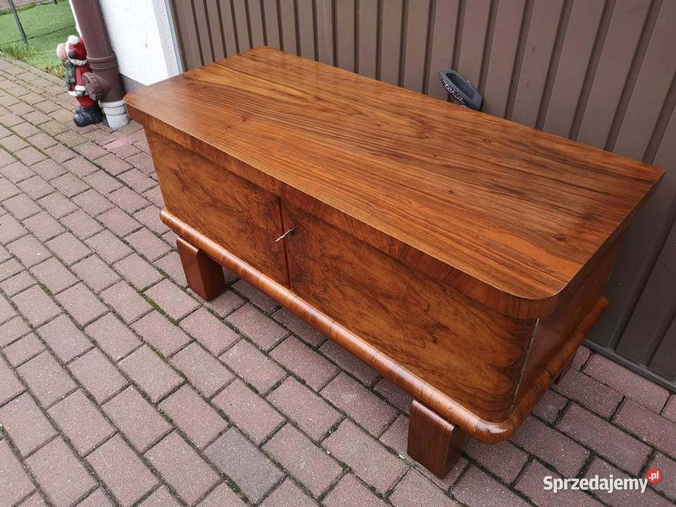 Komoda ARTDECO RTV Niska Orzech Stara Antyk Swarzędz