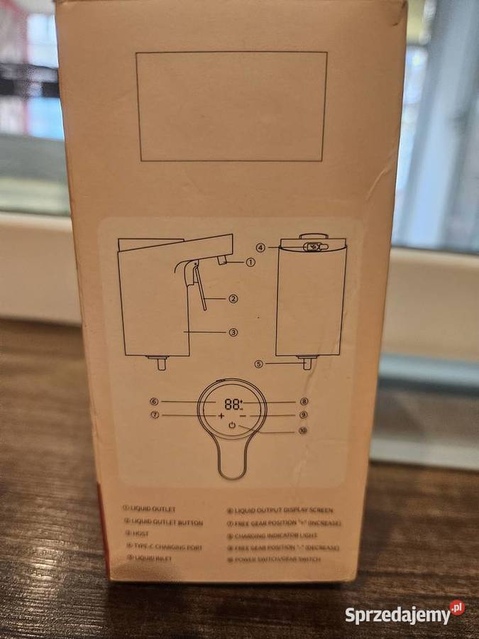 Elektryczny dozownik do butelek z pompką Wyposażenie wnętrz sprzedam