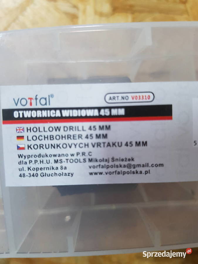 Otwornica do Metalu z węglikiem spiekanym 45mm Głogowa