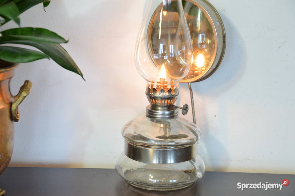 lampa naftowa wisząca stojąca z lusterkiem Jastrzębie-Zdrój